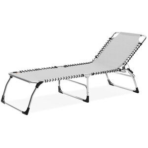 Casanova aurinkotuoli white/grey alumiini/textilene