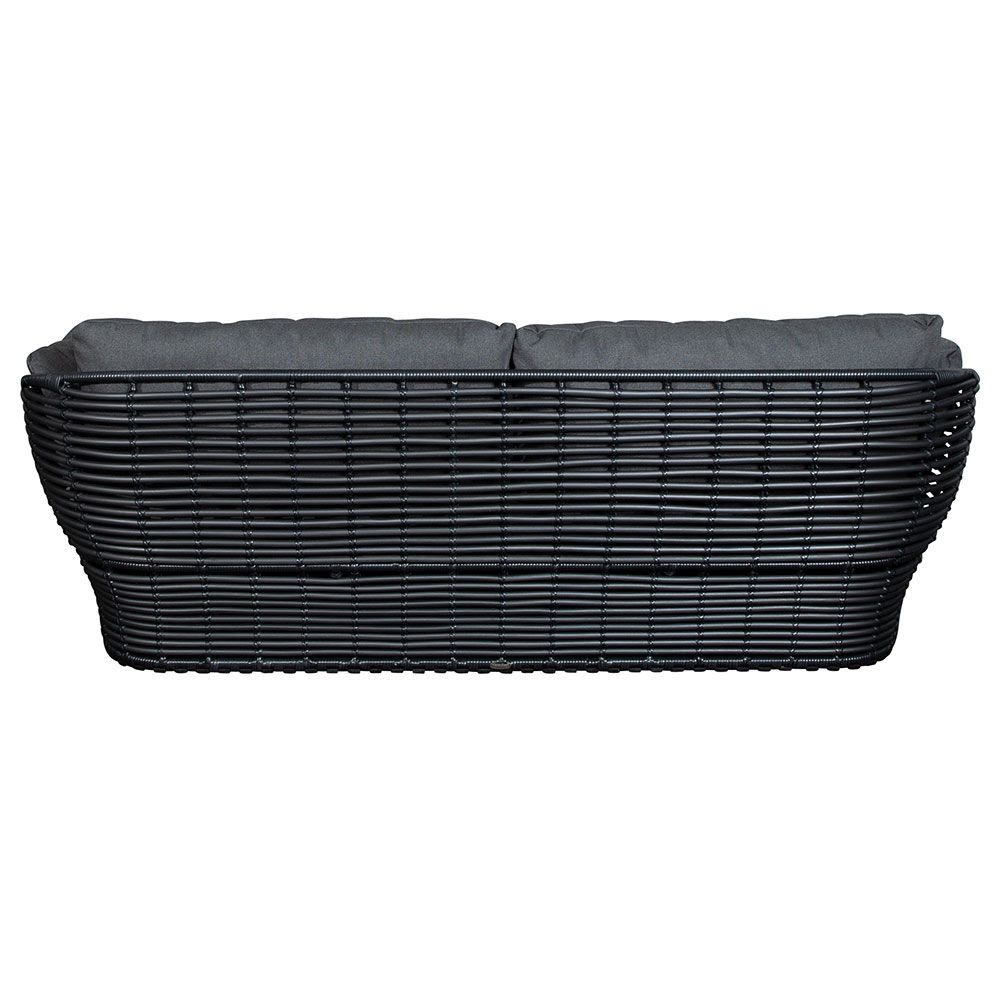 Basket loungesoffa Graphite konstrotting sis. harmaa Airtouch tyynysetit