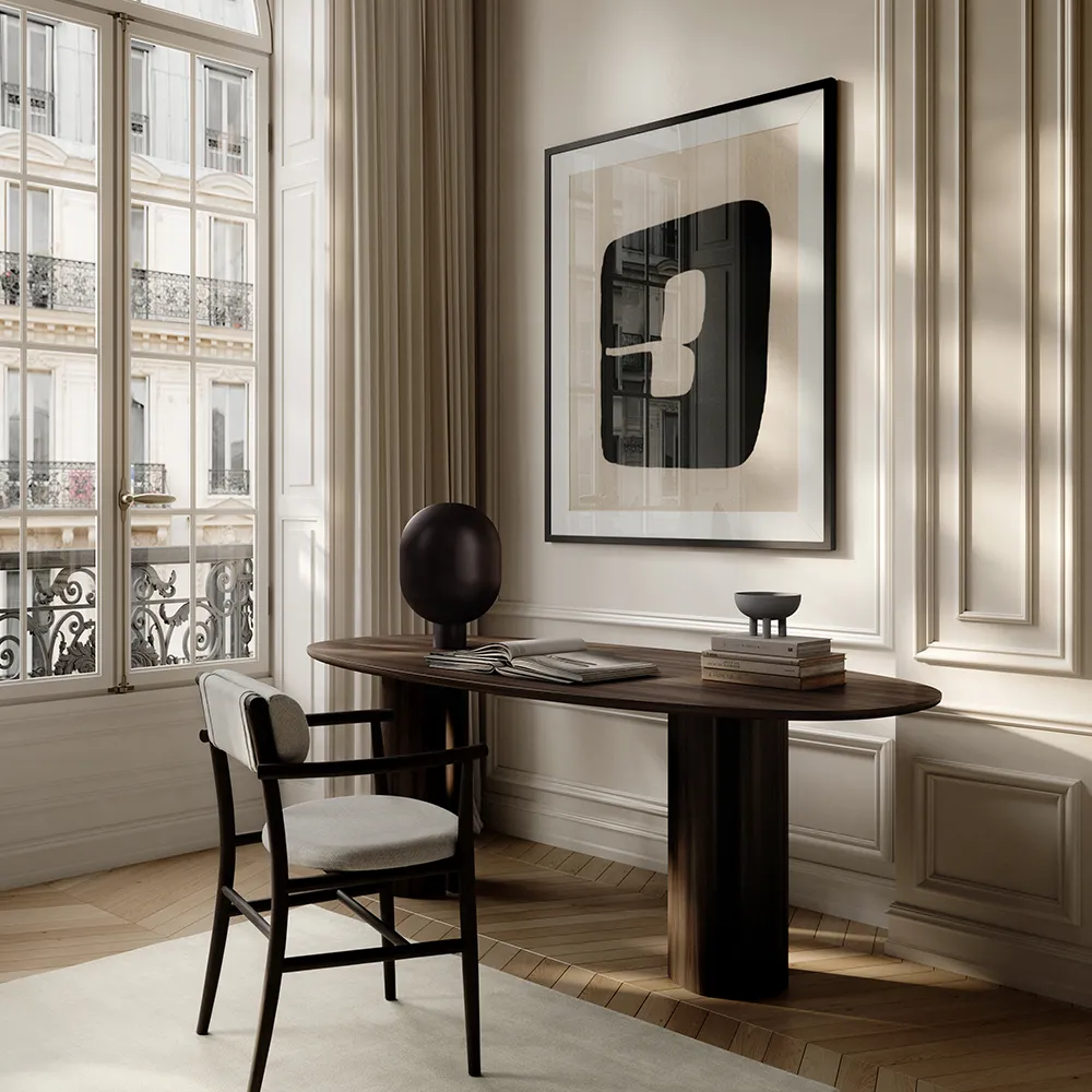 Nama-nojatuoli - Kahvinmusta, Pellava