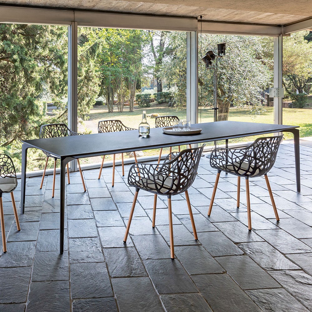 ALLSIZE Ruokapöytä 221x101 Metallic Grey/Gres Night