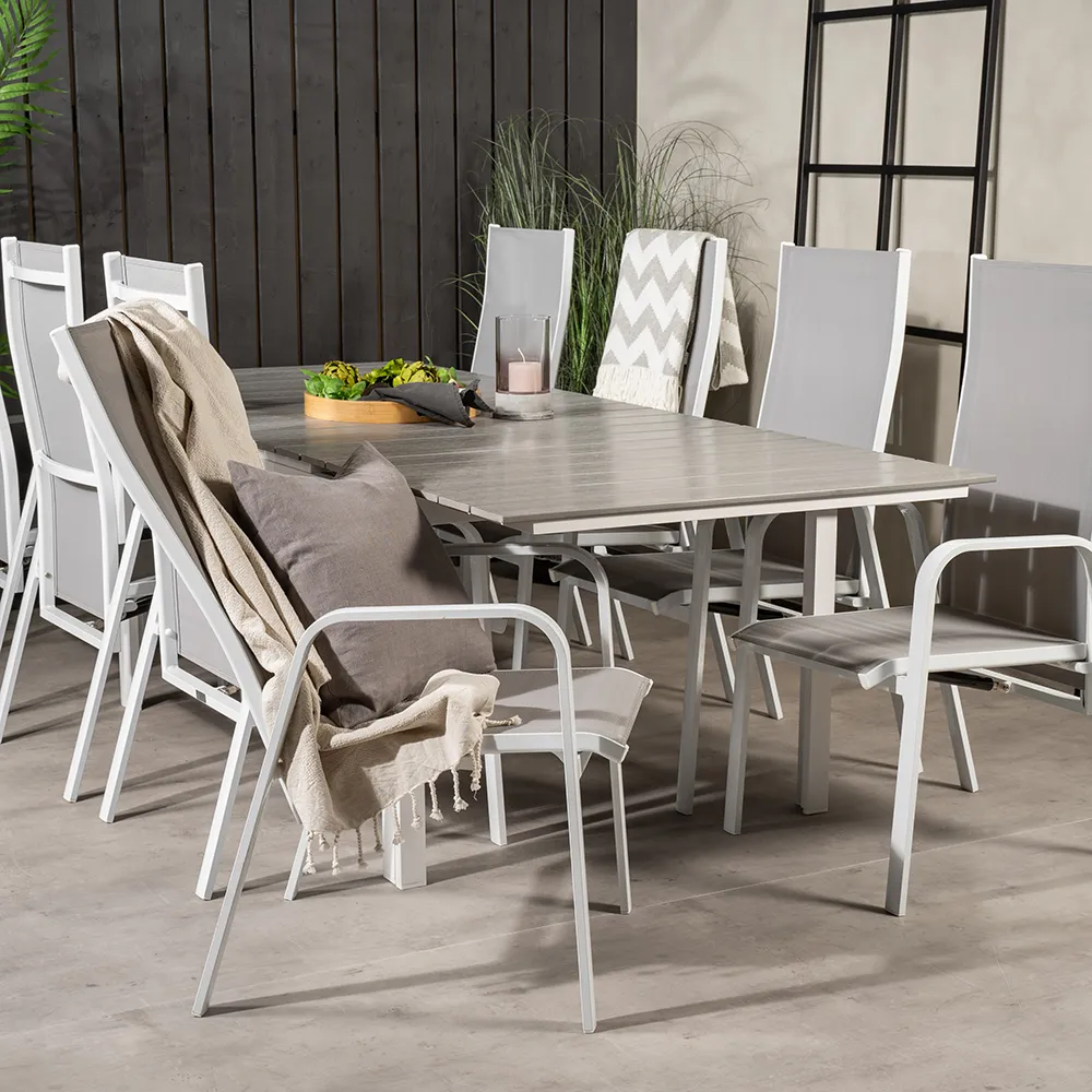 Copacabana asentotuoli Valkoinen/harmaa 2 kpl