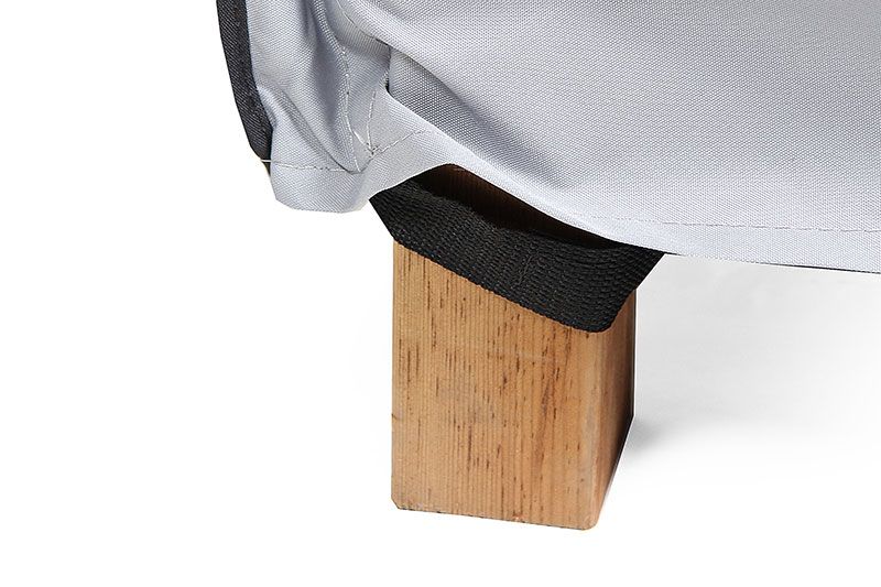 Kalusteen suojapeite 90 x 240 cm korkeus 65 cm harmaa Brafab