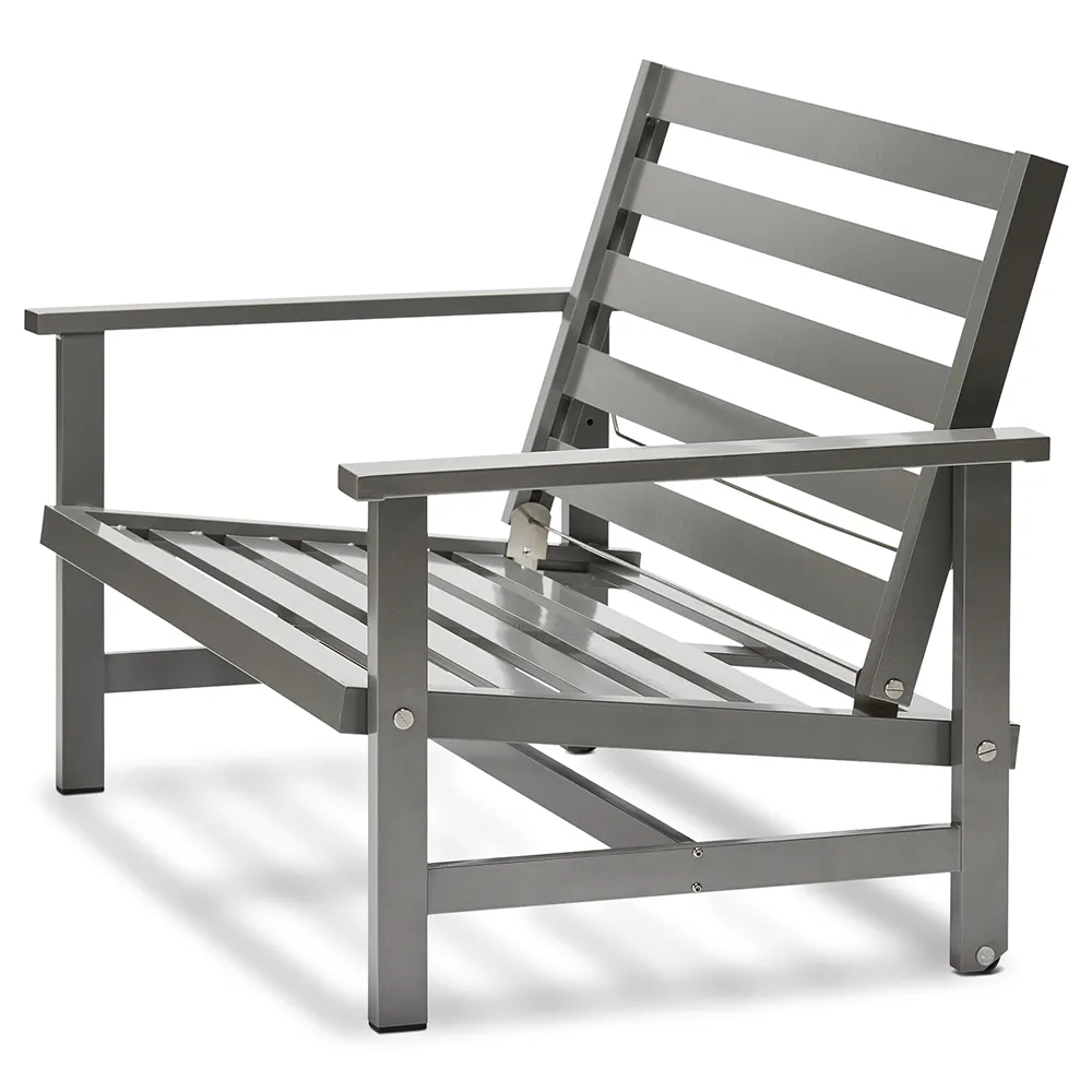 Sohva 2:n istuttava Alumiini harmaa 