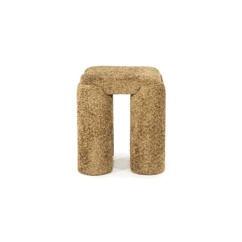 By-Boo, Stool Omla - mustard 42,5x42,5x47 cm