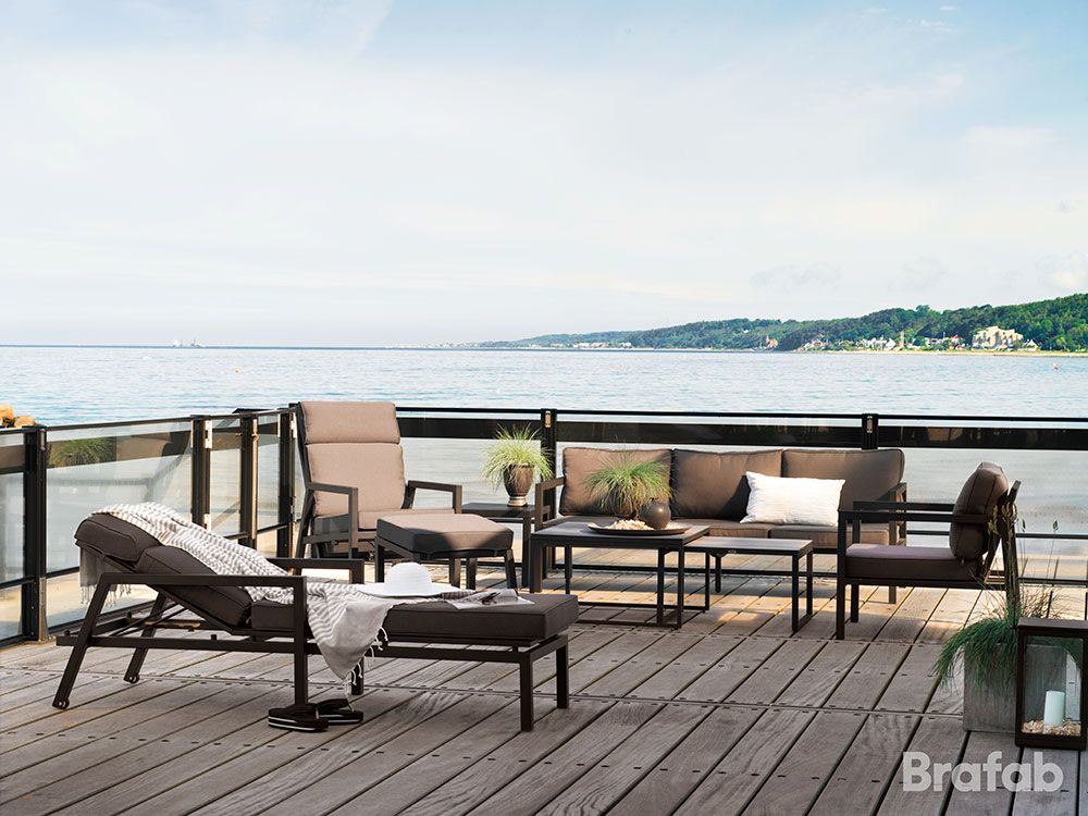 Belfort sivupöytä 50 x 50 cm musta Brafab