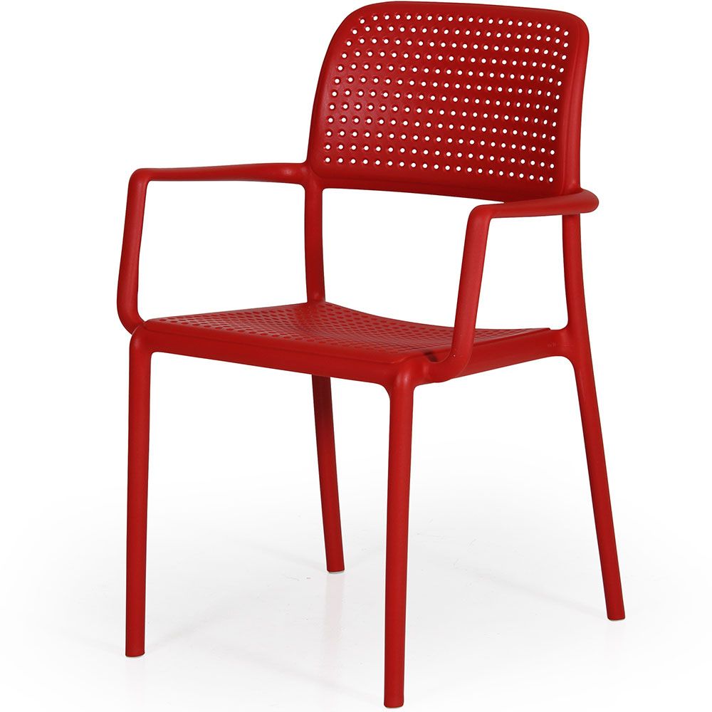 Brafab Bora käsinojallinen tuoli punainen Brafab