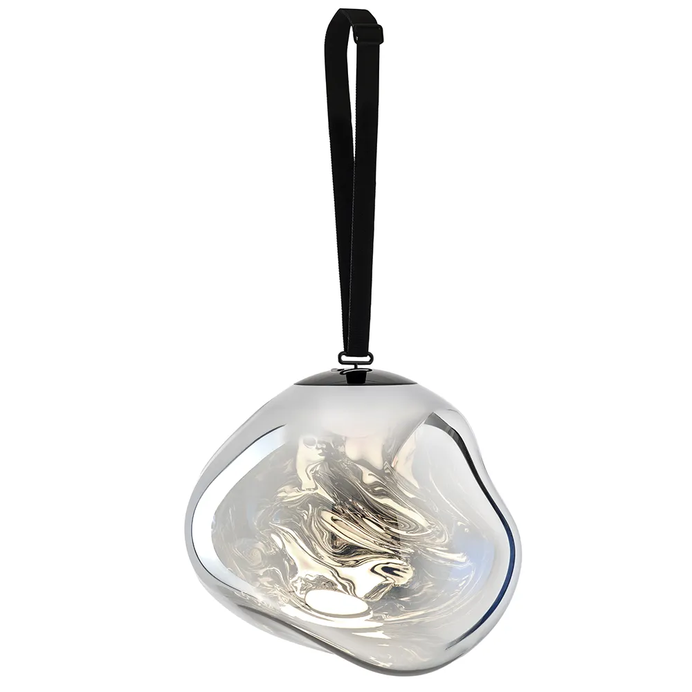 Melt Portable Large lattiavalaisin Silver LED