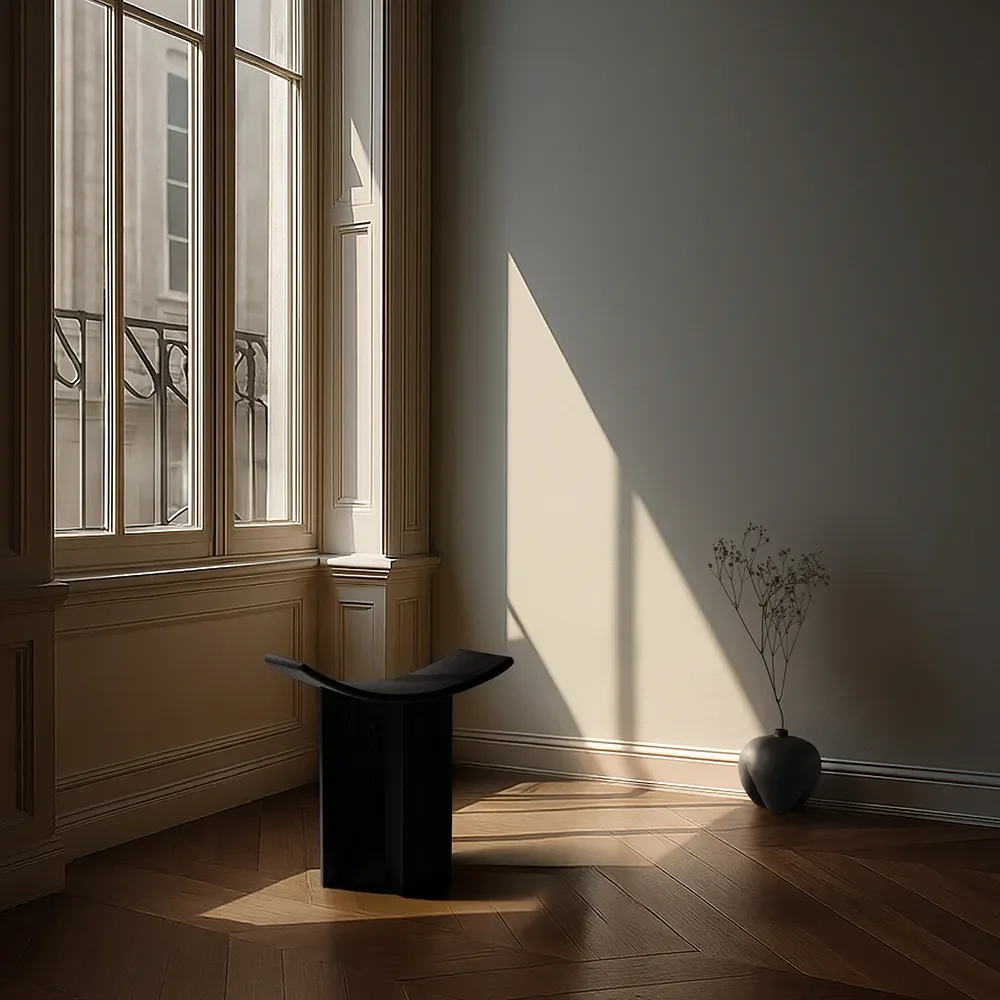 Brutus-jakkara - Kahvimainen musta tammi