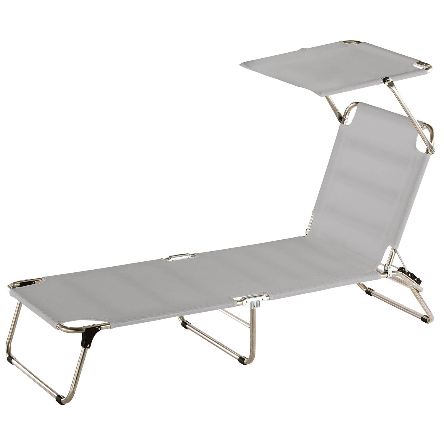 Amigo aurinkotuoli top harmaa alumiini/tekstiili 