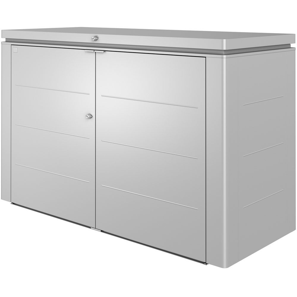 Highboard säilytyslaatikko 200 cm hopea