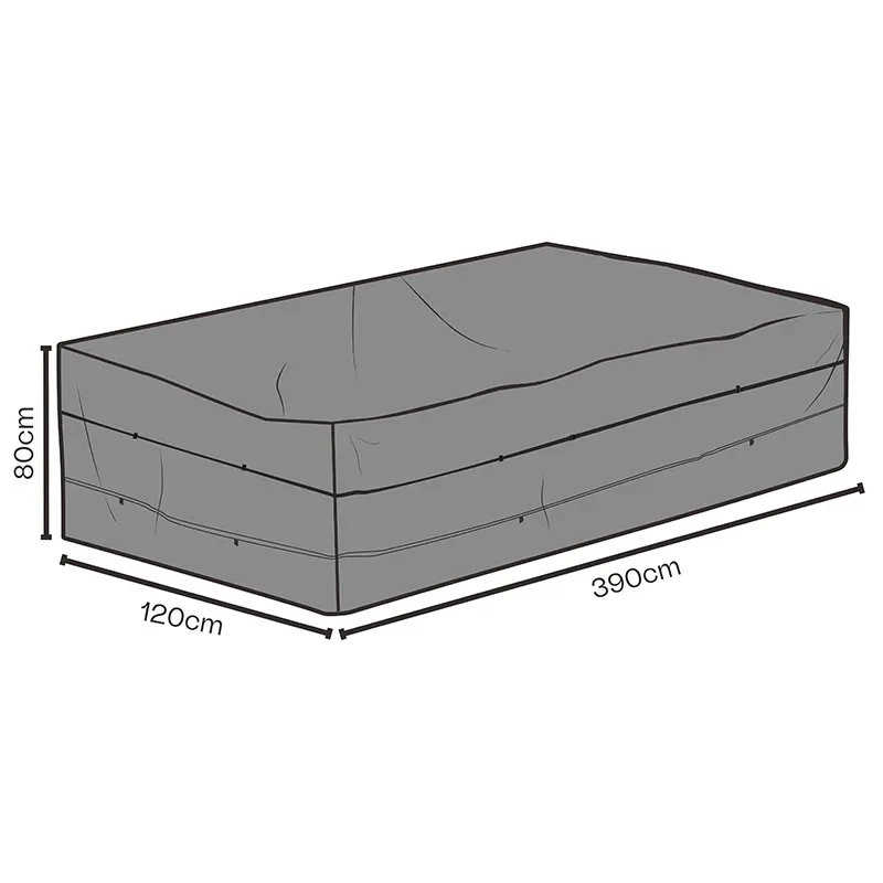 Brafab, Huonekalujen suojaus 390x120x80 cm Black breathable