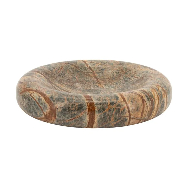 Donut small Kulho 25x25x5 cm Marmori Ruskea
