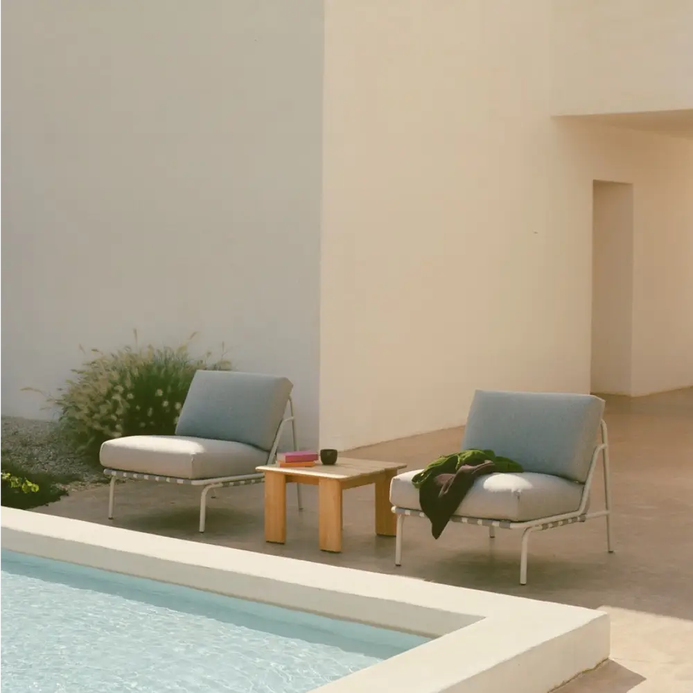 Sohvapöytä Teak 55x55 Assemble