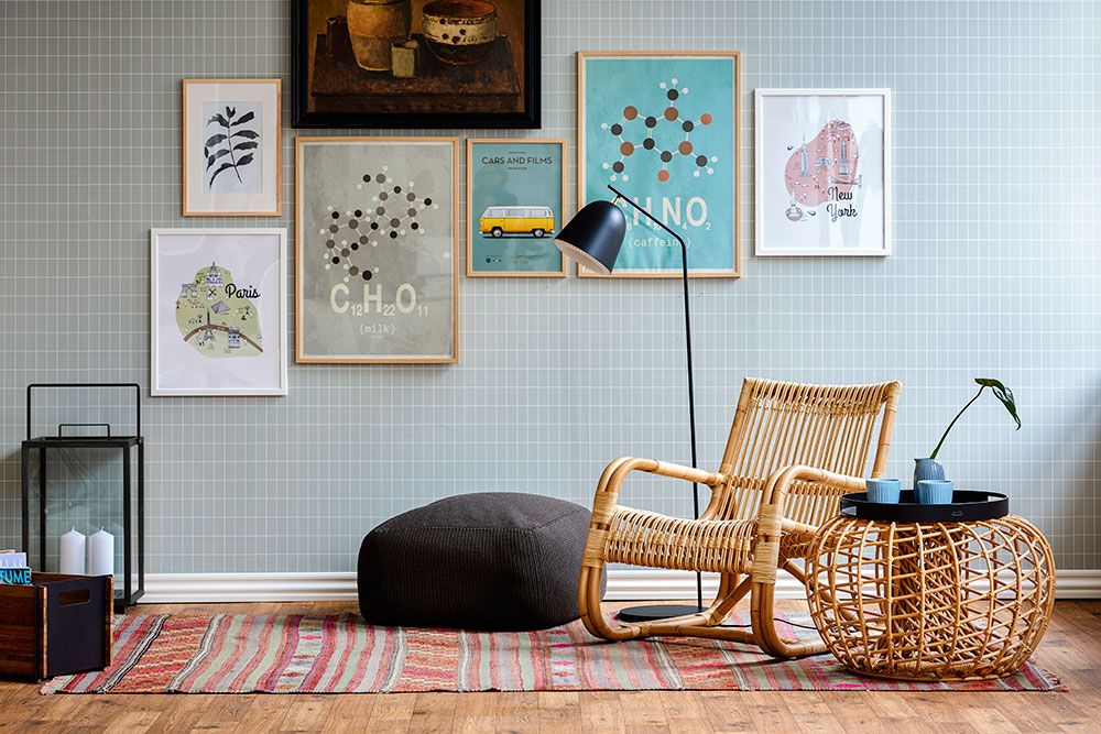 Curve lounge-tuoli Luonnollinen