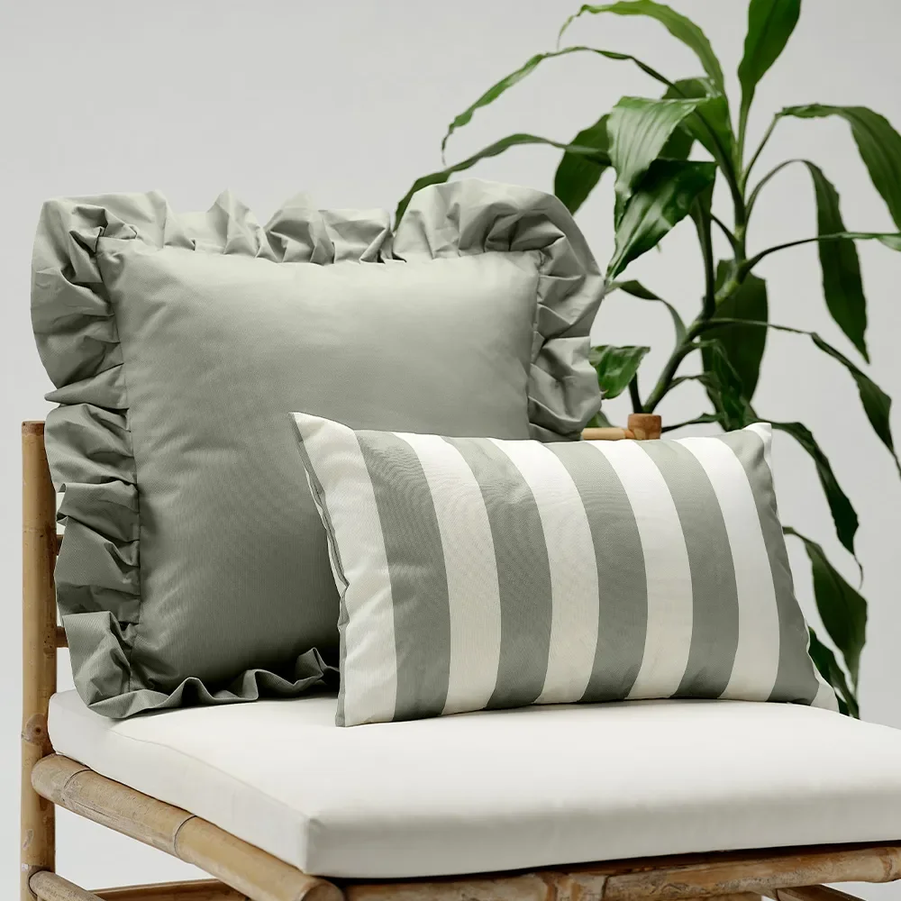 Koristetyyny 50x30 cm Vihreä/Valkoinen