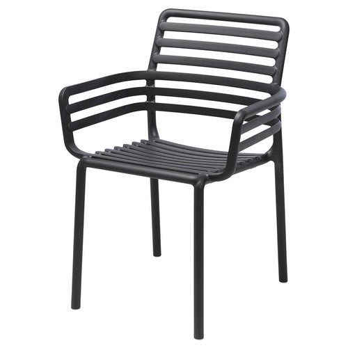 Doga käsinojallinen tuoli antrasiitti