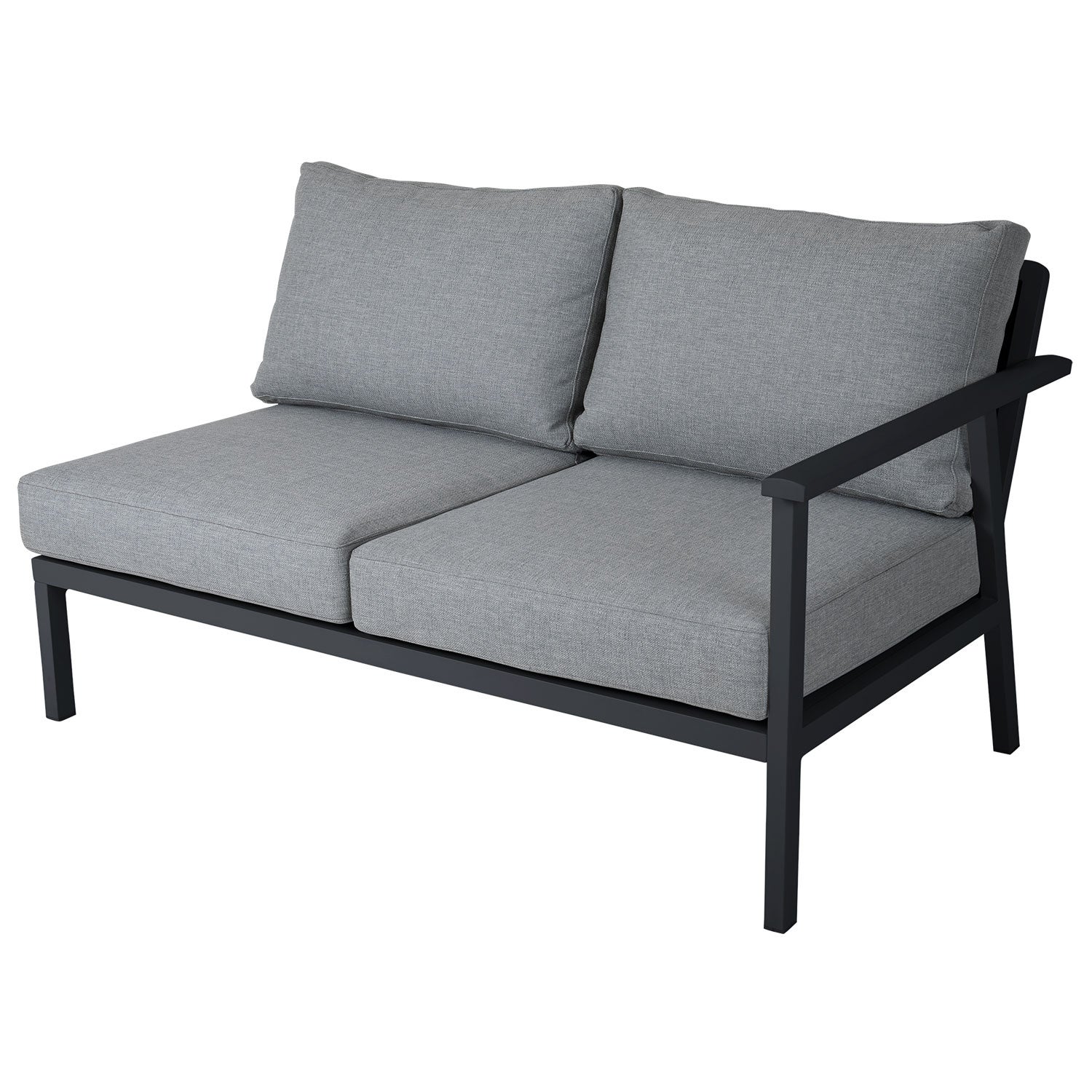 Samvaro oikea+vasen päätyosa 2-istuttava antrasiitti Brafab