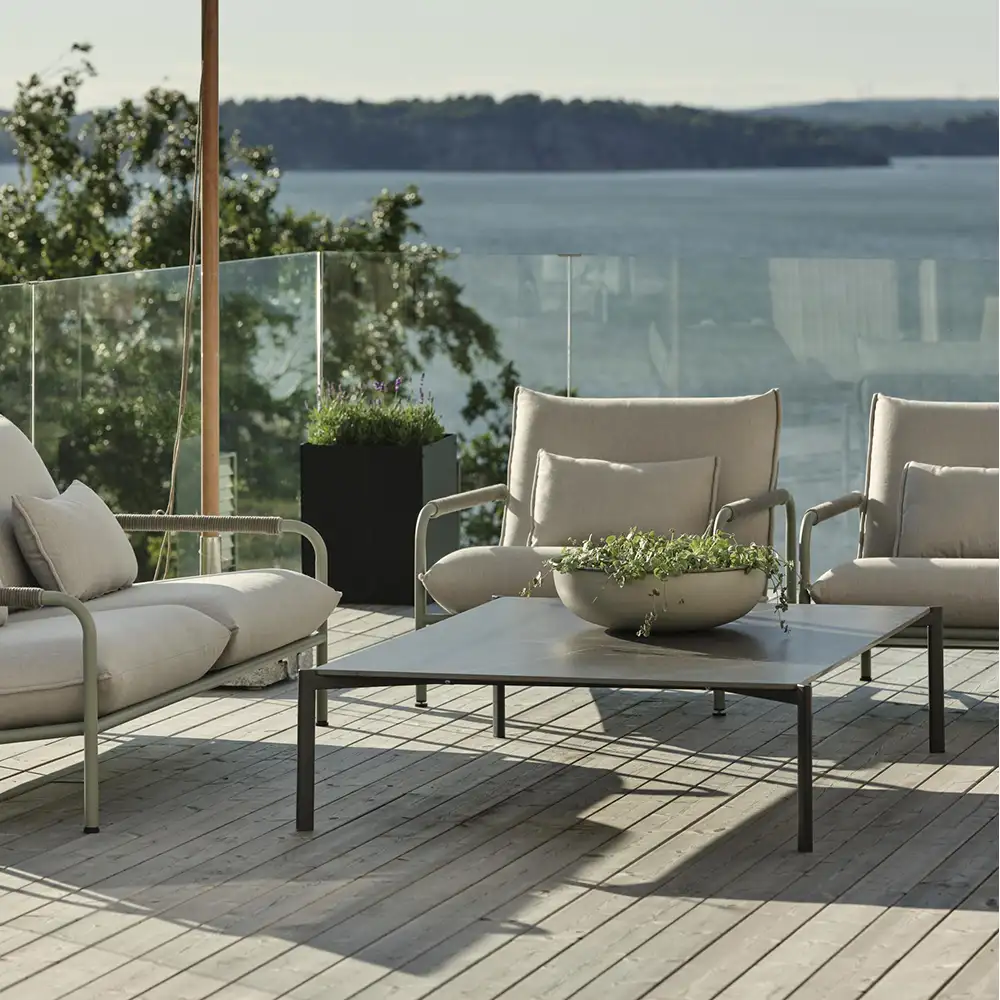 Hallavara sohvapöytä 162 x 112 cm musta Brafab 