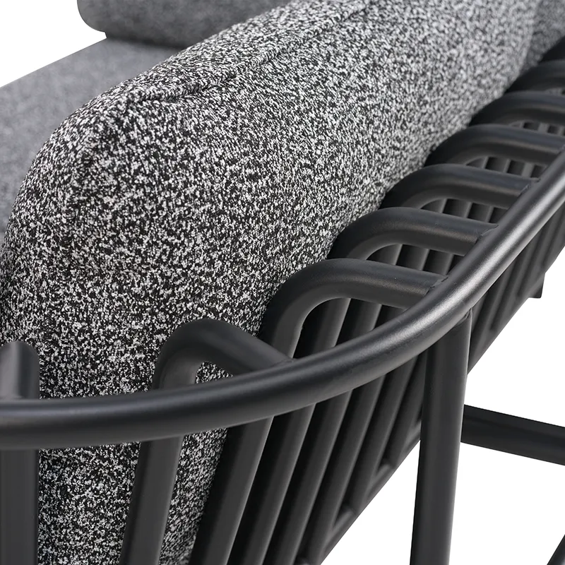 Collier nojatuoli Musta / Teddy black