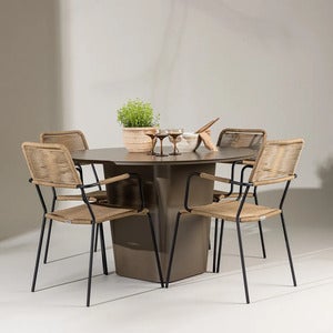 Lindos käsinojallinen tuoli Latte 2 kpl