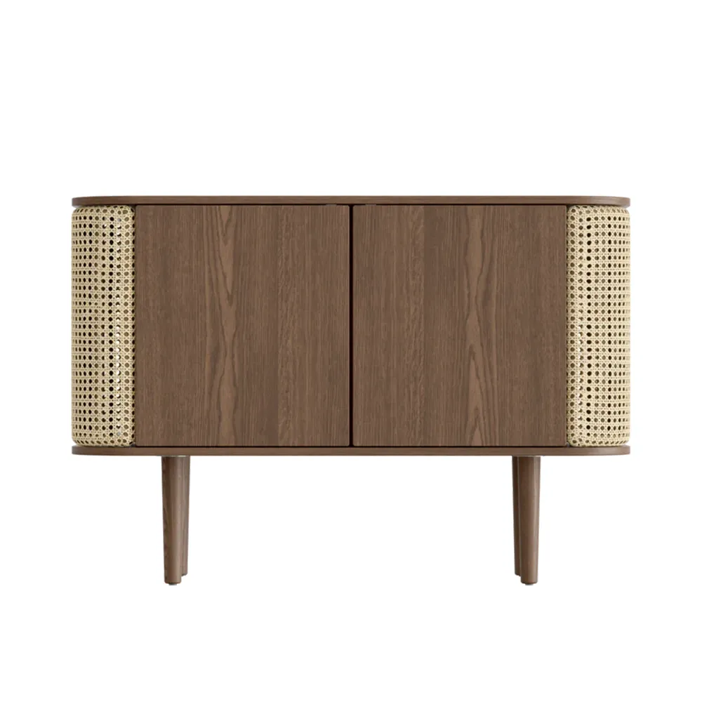 Treasures 2-ovinen kaappi, tumma tammi/Venetian Cane