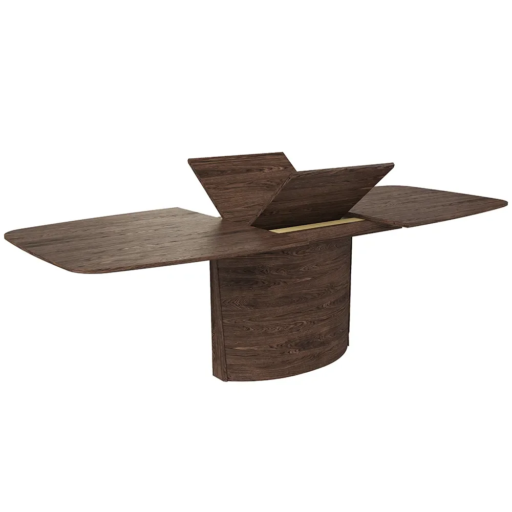 Sm117 Pöytä Lakattu saksanpähkinä 192-252X102X74Cm