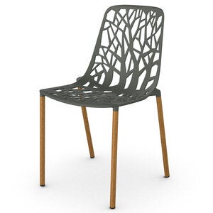 Forest Ruokailutuoli Iroko/Metallic Grey 
