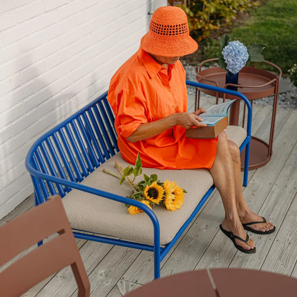 Bendt Sohva Teddy Beige/Indigo Blue