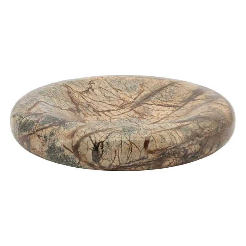 Donut large Kulho 30x30x5 cm Marmori Ruskea