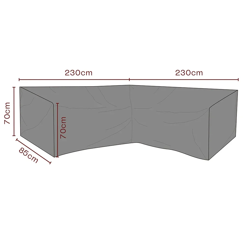 Huonekalusuoja kulmasohva 230/230x70x85 cm Premium
