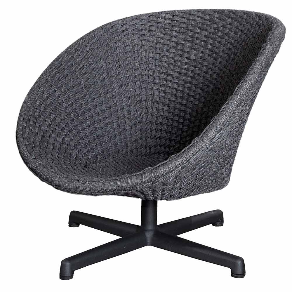 Peacock svängfåtölj alumiini jalka