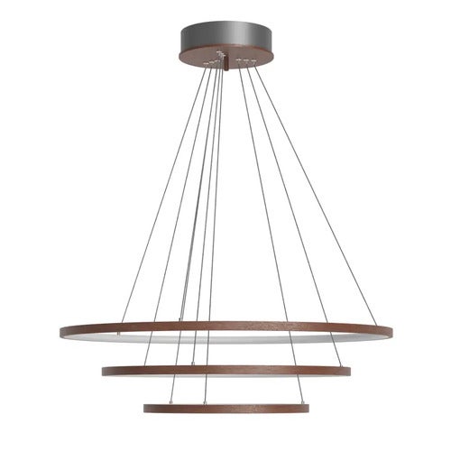 Trione-kattovalaisin Ø80cm LED pähkinä