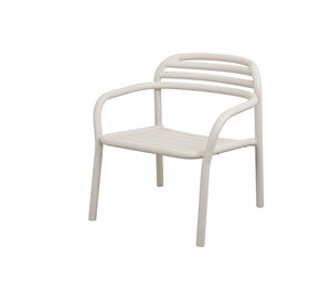 Bliss lounge tuoli, pinottava Sand, aluminium