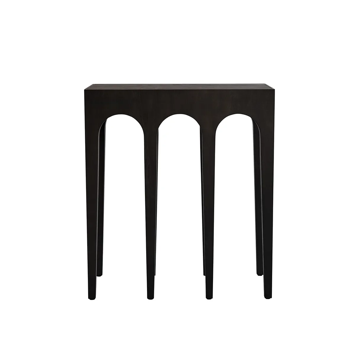 Bow-konsolipöytä, pieni - Coffee Black Oak