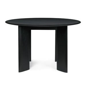 Bevel Ruokapöytä Ø117 cm - Black Oiled Beech