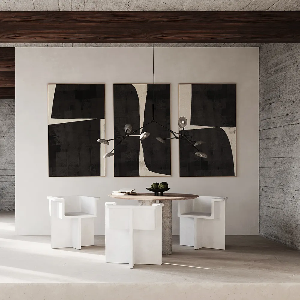 Brutus-ruokatuoli - Luunvalkoinen