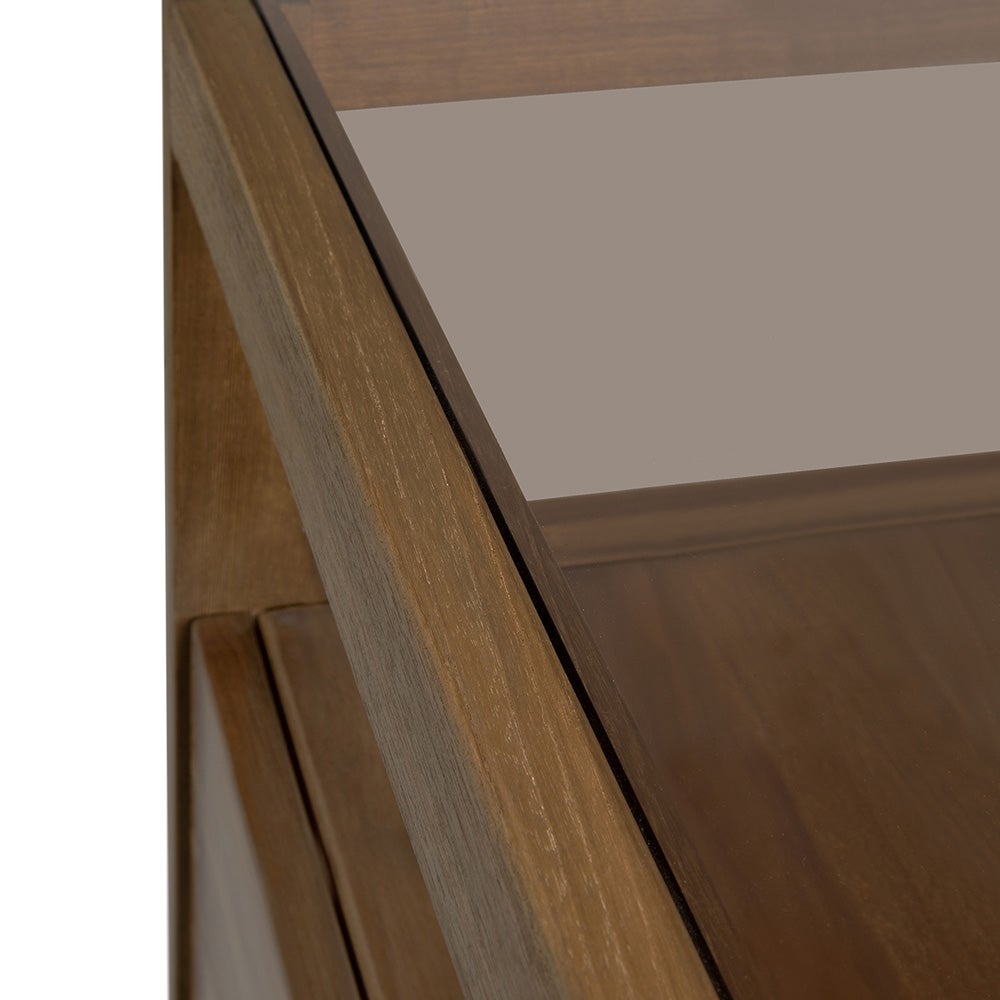 Spindle-lipasto, kierrätetty tiikki