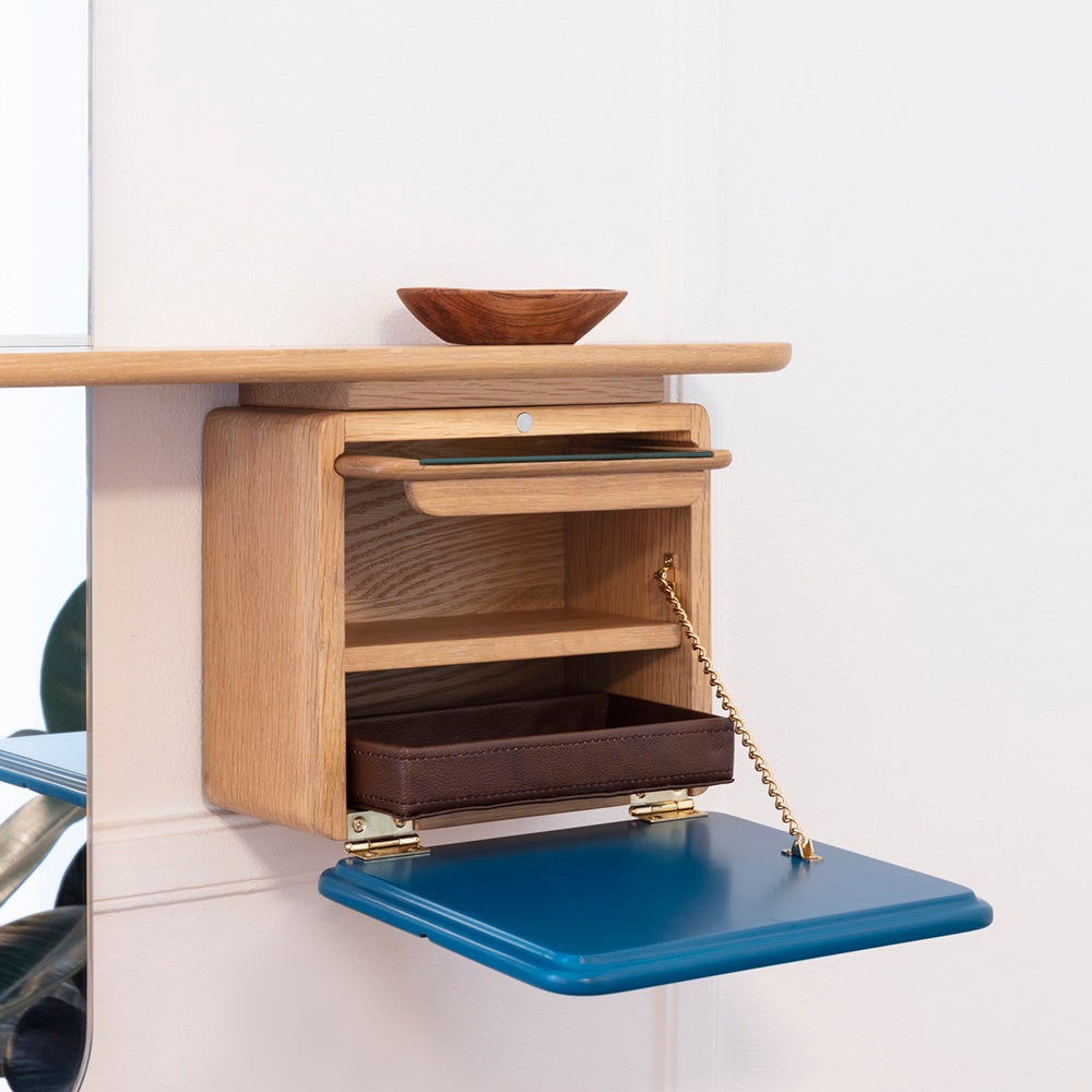 One More Look peili tammi/Petrol Blue