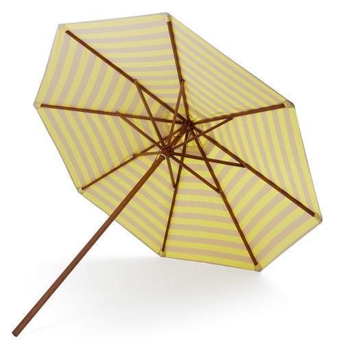 Messina Aurinkovarjo Ø300 Lemon/Sand Stripe