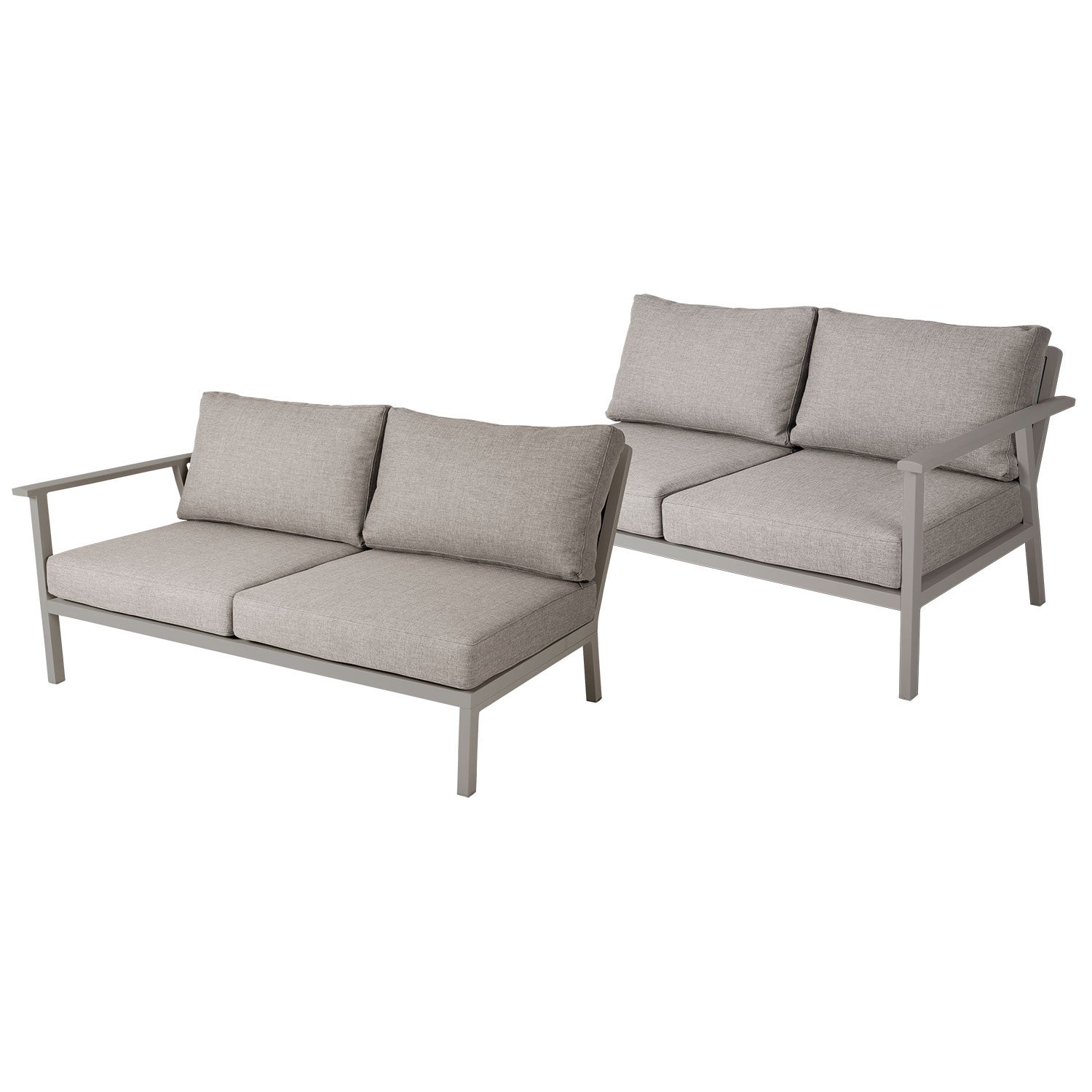 Samvaro oikea+vasen päätyosa 2-istuttava khaki Brafab