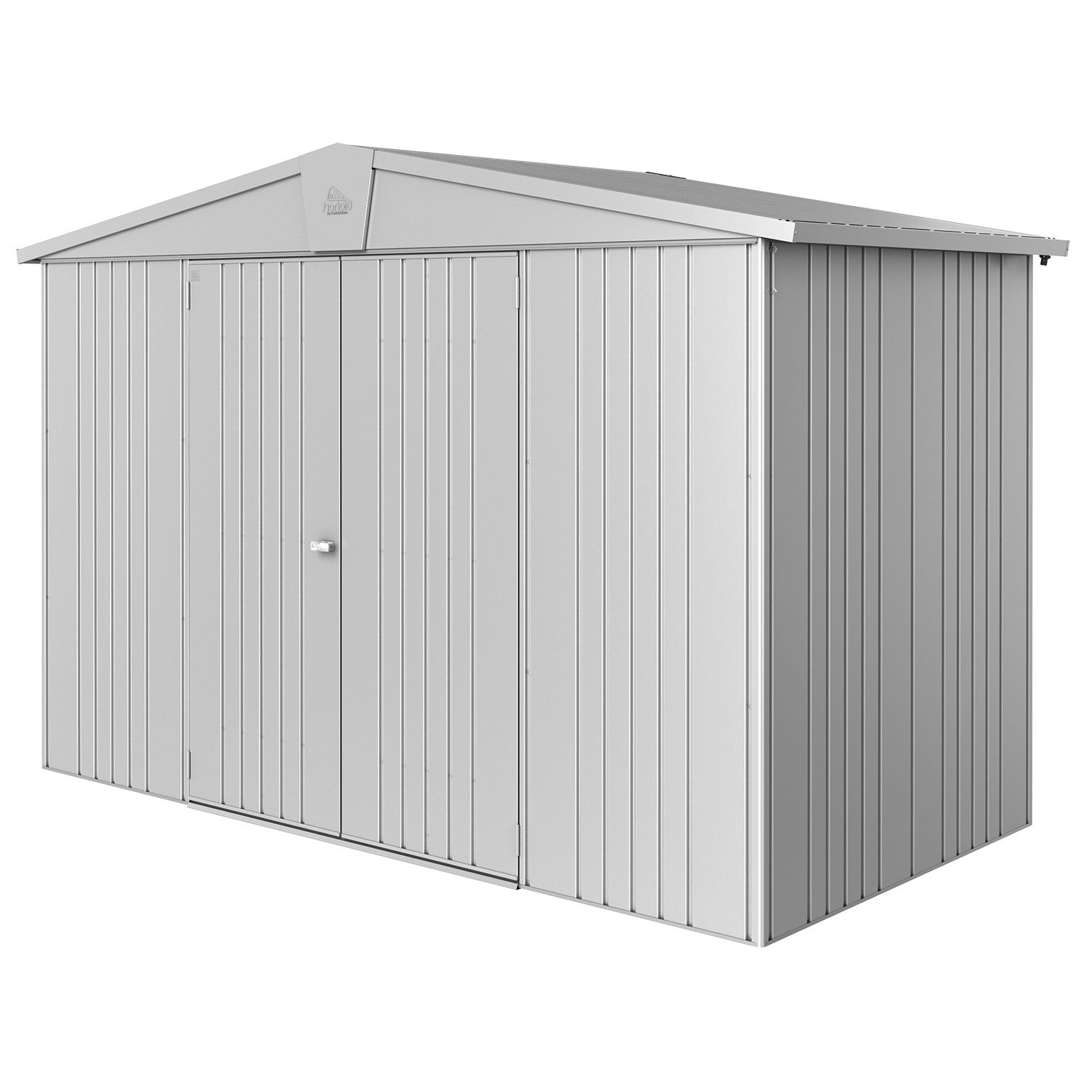 Europa puutarhavarasto koko 4a metallic hopea