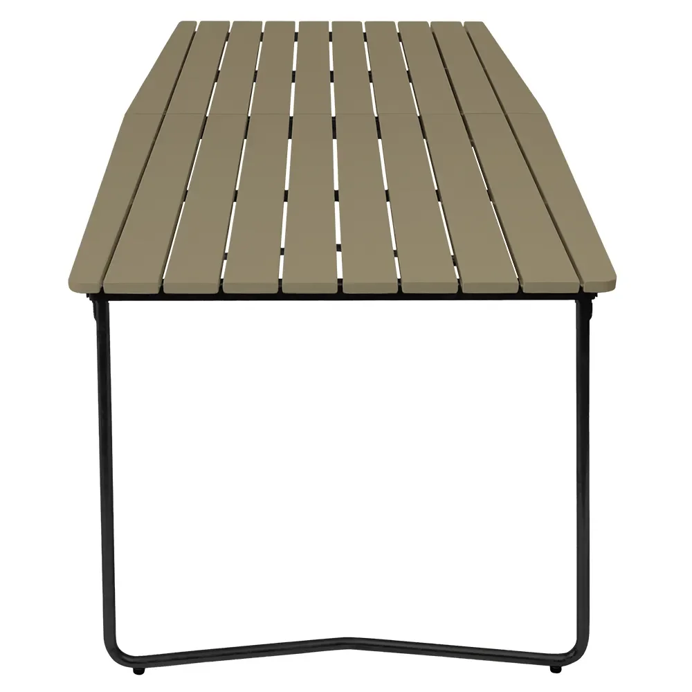 Ruokapöytä B31 230 Vihreä lakattu tammi / musta runko