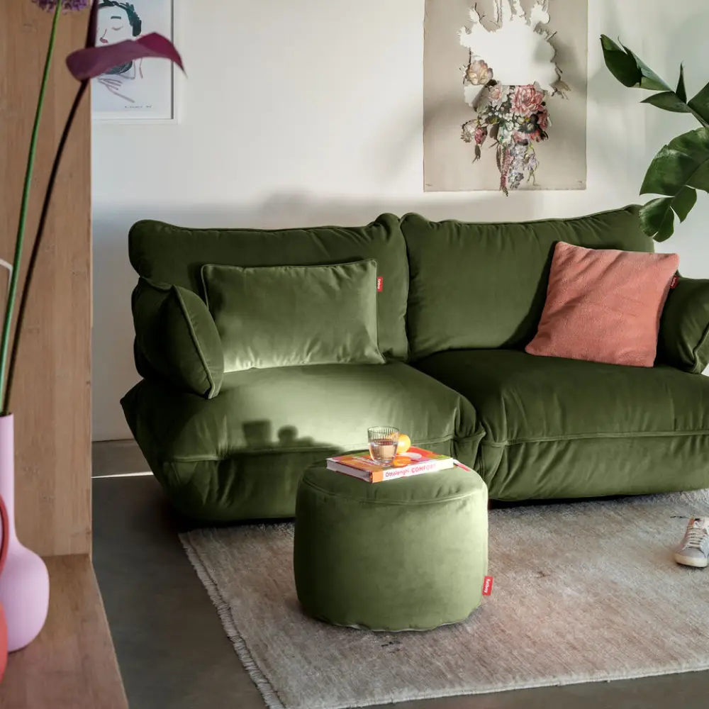 recycled point velvet homo deep green