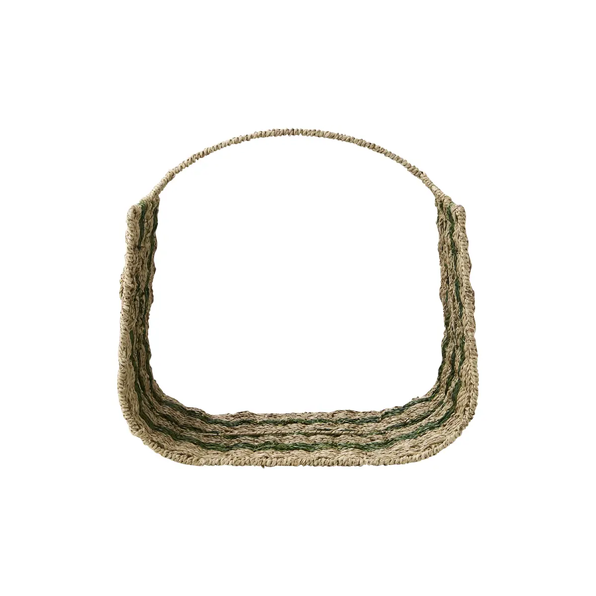 COLLECT Polttopuukori Luonnonvärinen/vihreä P42xL42xK42 cm