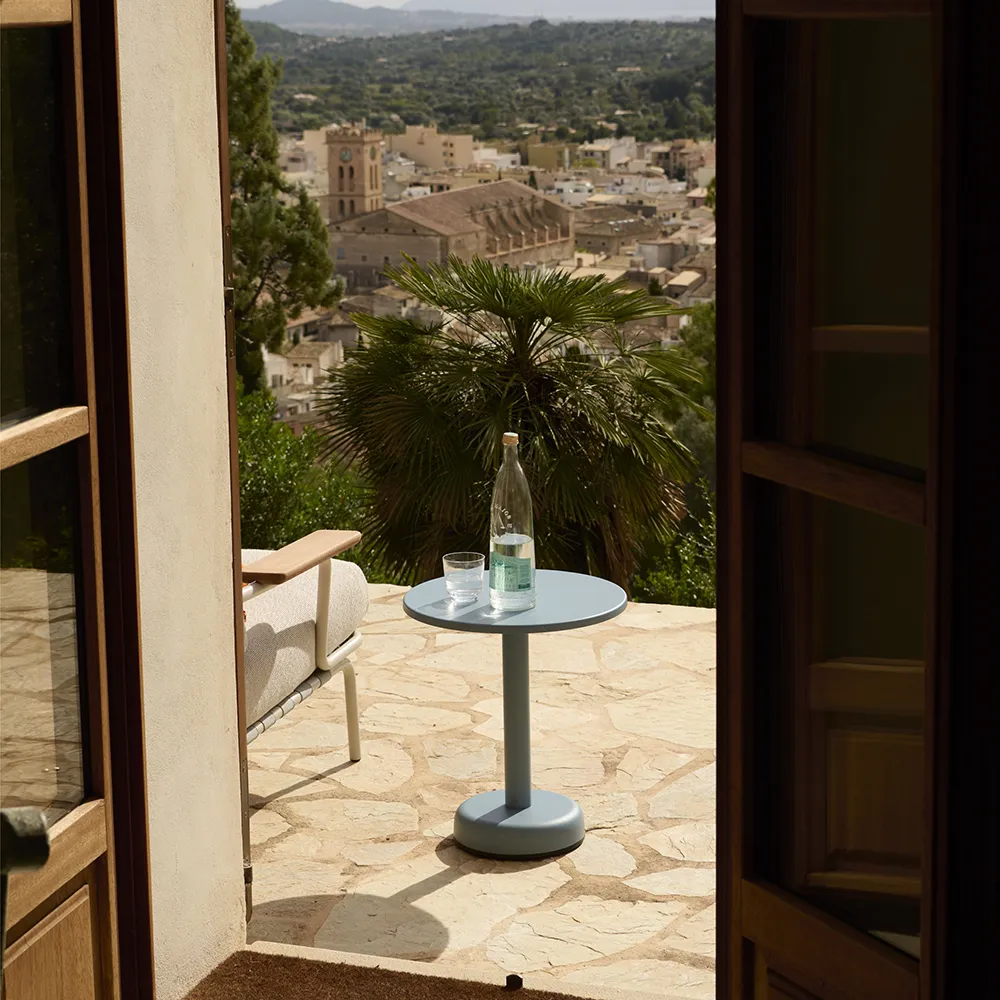 Linear Steel Sohvapöytä Ø42 cm Grey 