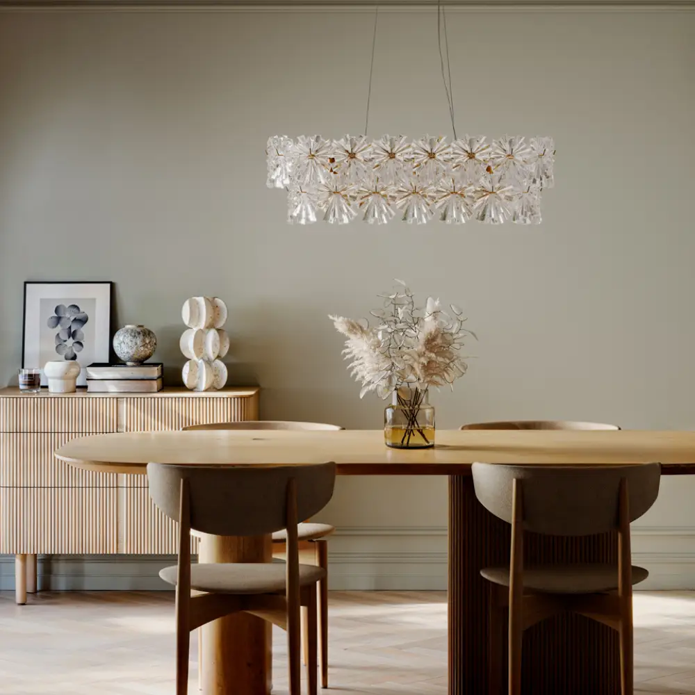 Lorraine-kattovalaisin, L75cm, messinki/kirkas