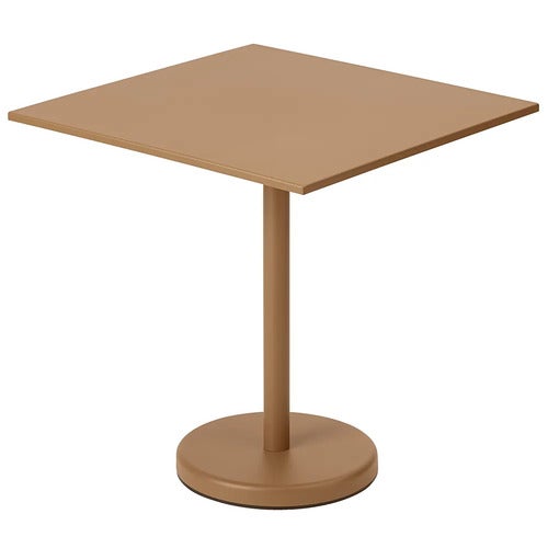 Linear Steel Bistropöytä 70x70 cm Burnt Orange