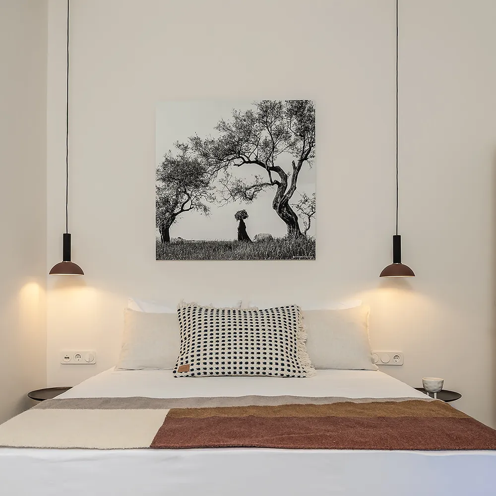 Way Cushion Rect. - Off-White/Blue