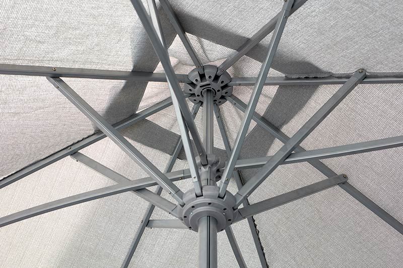 Major aurinkovarjo 300x300 cm harmaa