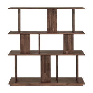 Irregular Hylly lakattu tiikki 112 x 37 x 115 cm